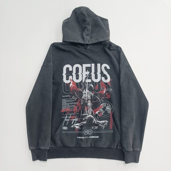 Old hooded sweatshirt for men, trendy retro, loose and high-end, 2025 new model