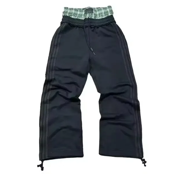 Casual pants for men and women, vintage Western style pants with a hanging feel, wide legs, straight leg, loose fit, 2025 new style