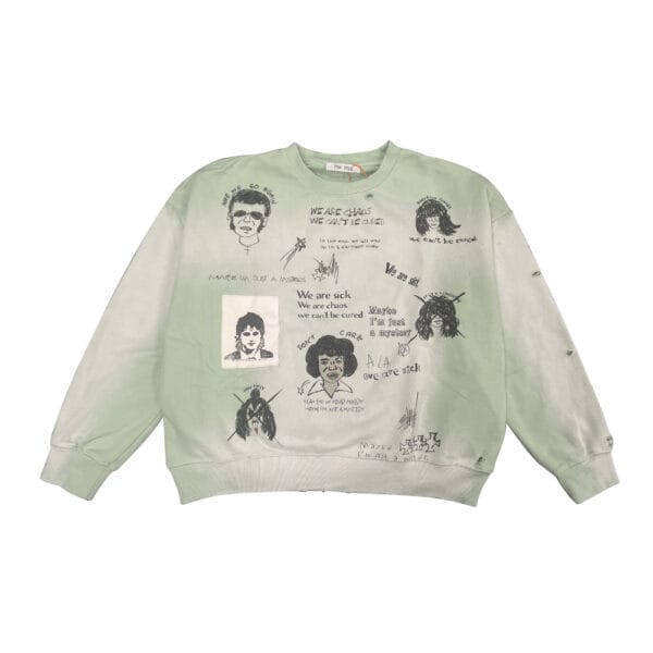 Customized printed embroidery, vintage inspired washed heavyweight oversized custom logo men's sportswear long sleeved