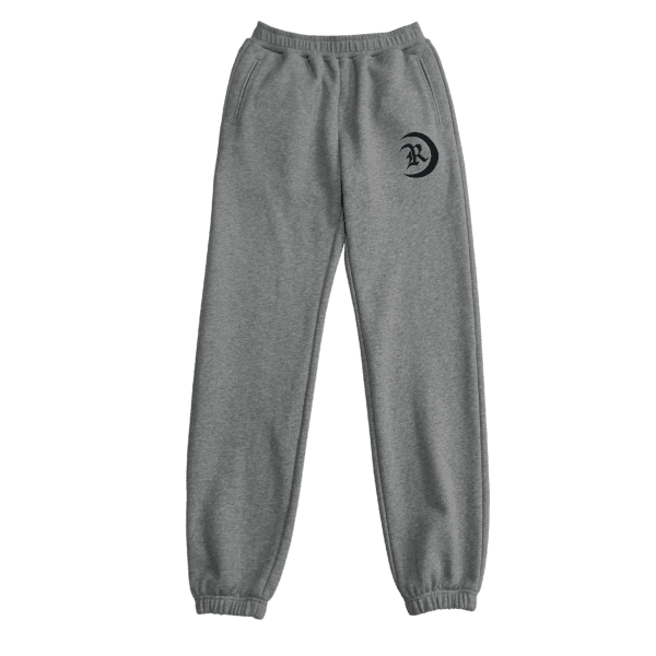 Street retro solid color hanging sports pants men's trendy brand competitive loose gray versatile casual printed sweatpants